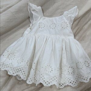GAP White Eyelet Kids Dress
